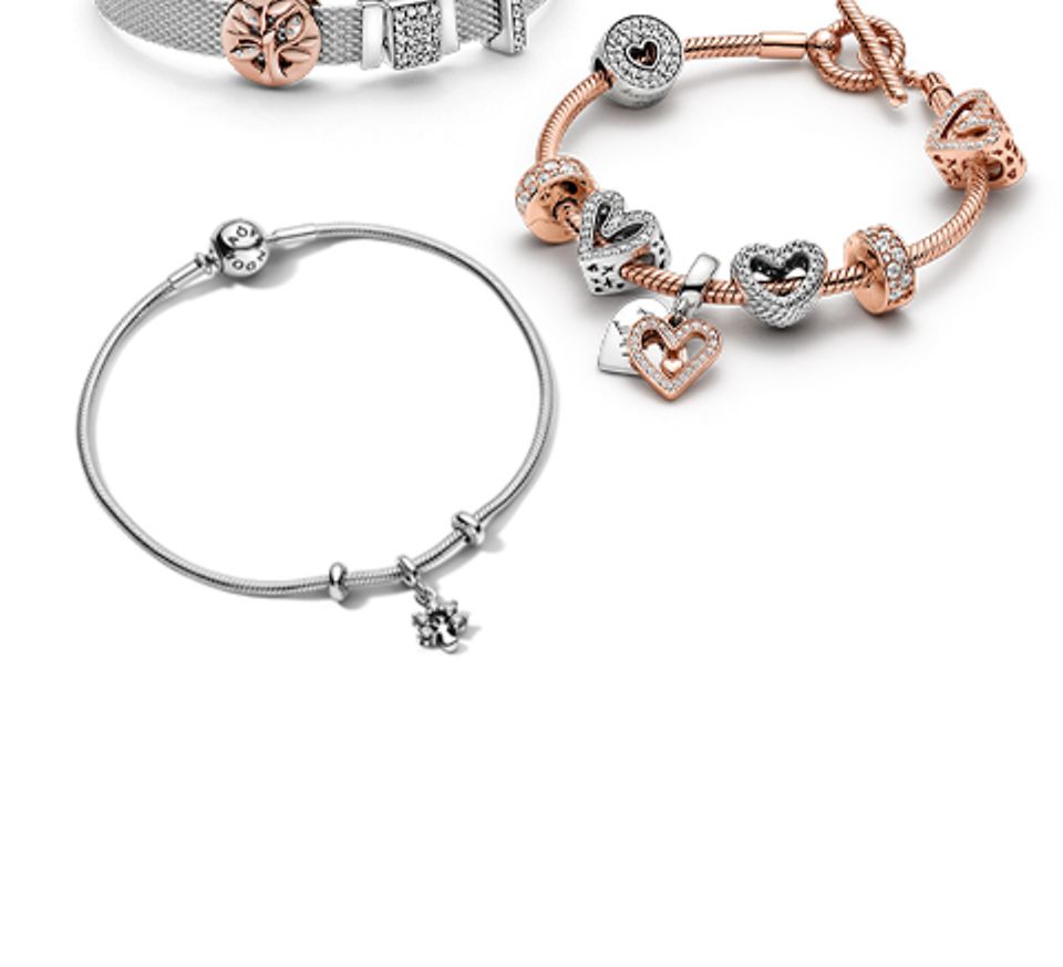 Beads & Pavé Bracelet | Gold plated | Pandora NZ