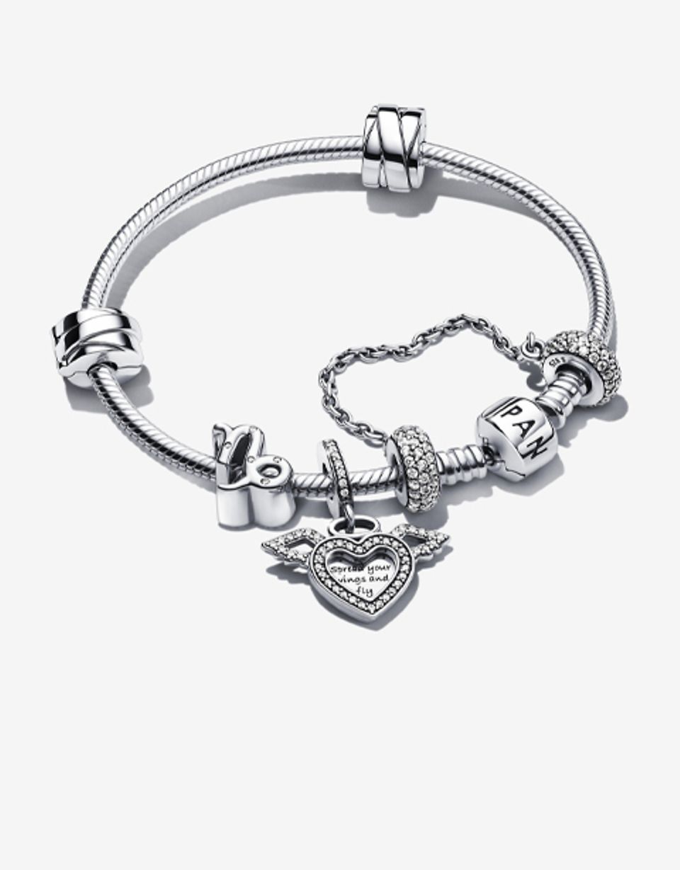 Pandora Moments Barrel Clasp Snake Chain Bracelet | Sterling silver |  Pandora US