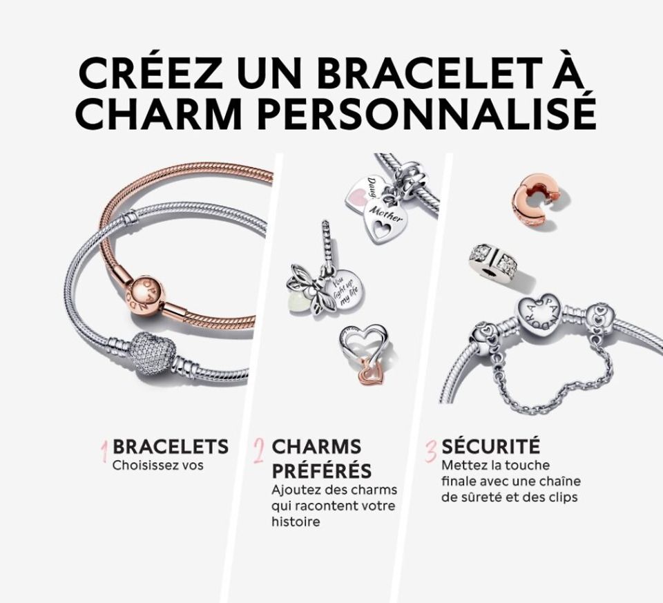create a custom charm bracelet embedded text CA FR MOBILE FINAL